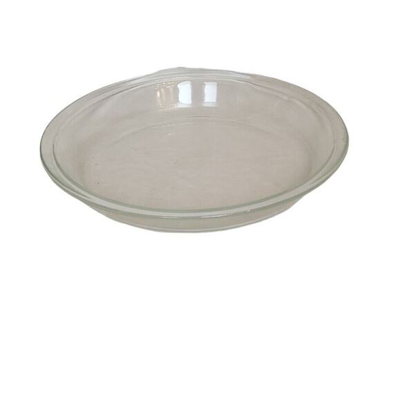 Vtg Pyrex Pie Baking Plate Dish 9 inch / 23 cm Clear Glass Round Smooth Rim 209 - Picture 1 of 4